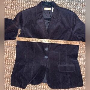 Kate Hill Vintage Black Corduroy Blazer Size 14